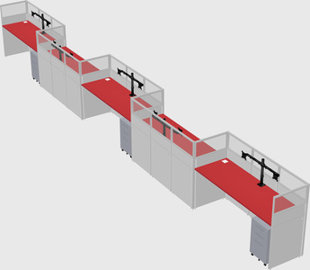 Rectangular cubicles