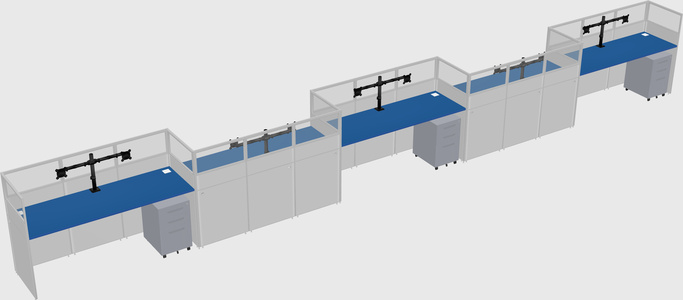 Cabines rectangulaires
