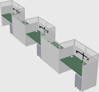 Rectangular cubicles
