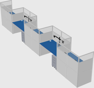 Rectangular cubicles