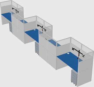 Rectangular cubicles