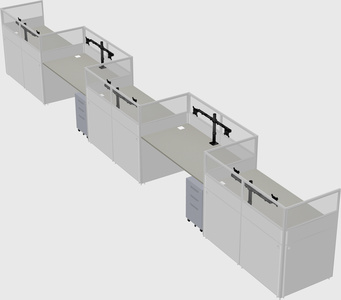 Rectangular cubicles