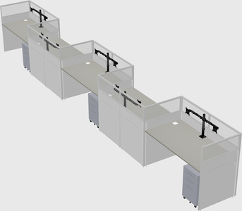 Rectangular cubicles