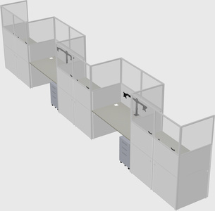 Rectangular cubicles