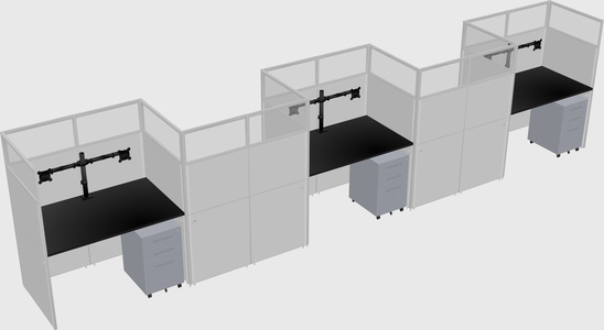 Rectangular cubicles