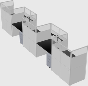 Rectangular cubicles