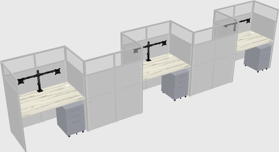 Cabines rectangulaires
