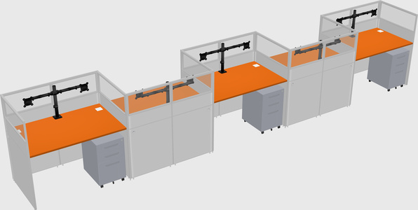 Rectangular cubicles