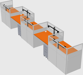 Rectangular cubicles