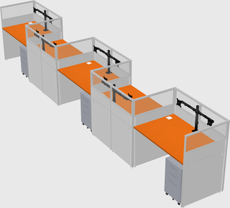 Rectangular cubicles