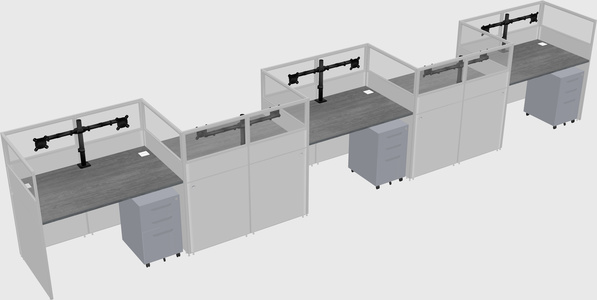 Rectangular cubicles