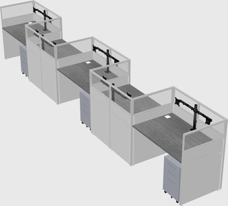 Rectangular cubicles