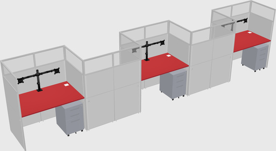 Rectangular cubicles
