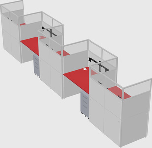 Rectangular cubicles