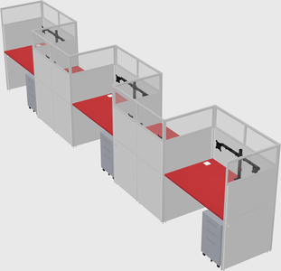 Rectangular cubicles
