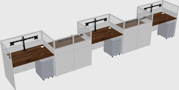 Rectangular cubicles