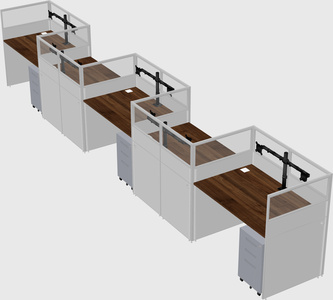 Rectangular cubicles