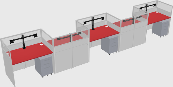 Rectangular cubicles