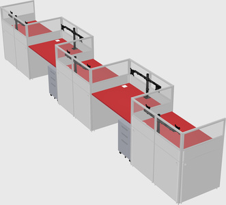 Rectangular cubicles