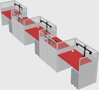 Rectangular cubicles