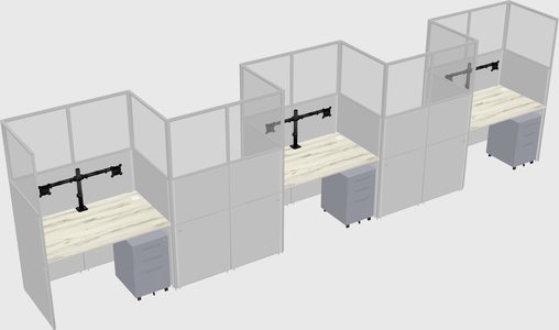 Rectangular cubicles
