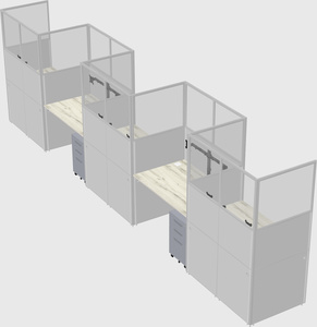 Rectangular cubicles