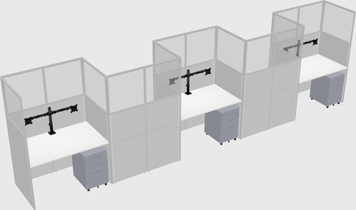 Rectangular cubicles