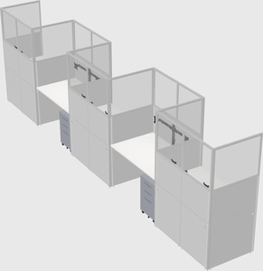 Rectangular cubicles