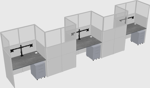 Rectangular cubicles