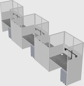 Rectangular cubicles