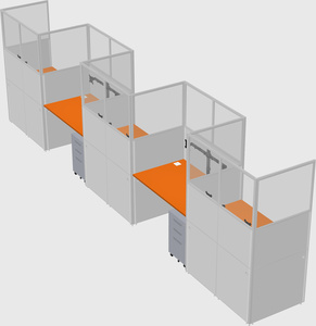 Rectangular cubicles