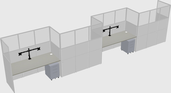 Rectangular cubicles