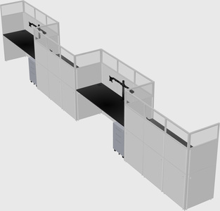 Rectangular cubicles