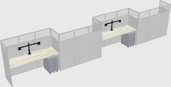Rectangular cubicles