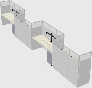 Rectangular cubicles