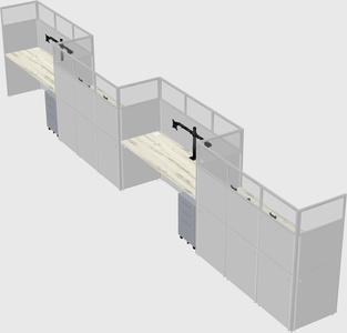 Rectangular cubicles