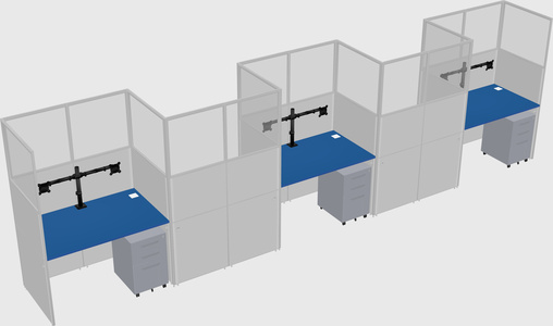 Rectangular cubicles
