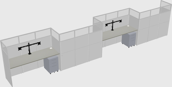 Rectangular cubicles