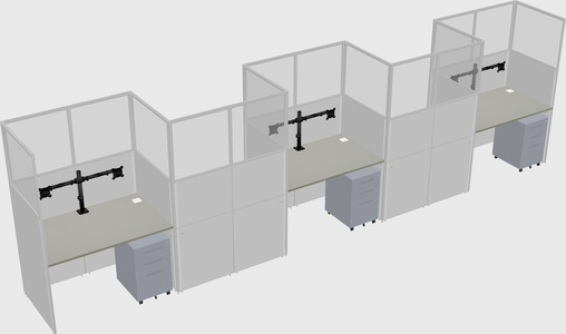 Rectangular cubicles