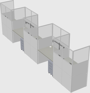 Rectangular cubicles
