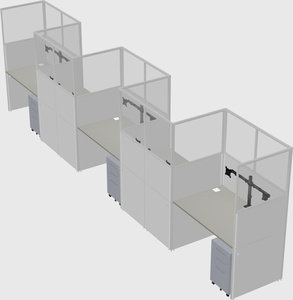Rectangular cubicles