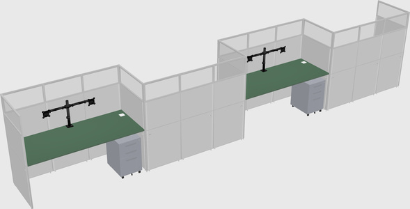 Rectangular cubicles