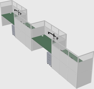 Rectangular cubicles