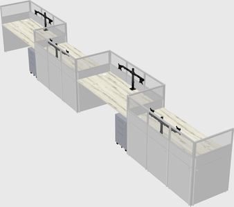 Rectangular cubicles