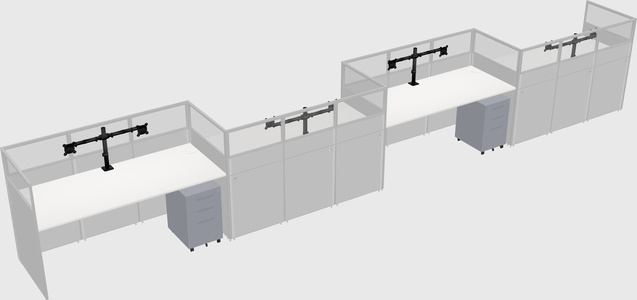 Rectangular cubicles