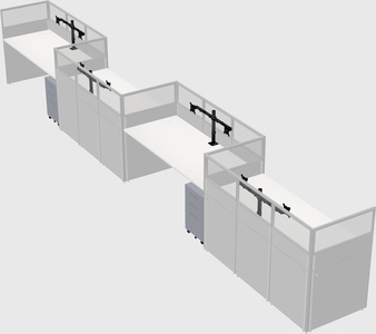 Rectangular cubicles