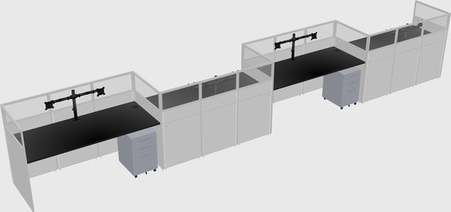 Rectangular cubicles