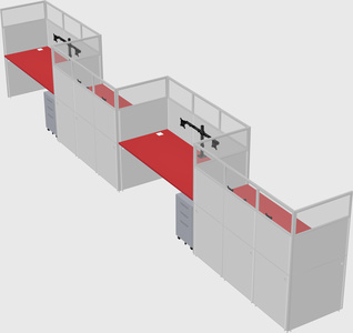 Rectangular cubicles