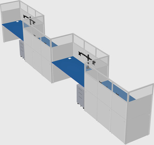 Rectangular cubicles