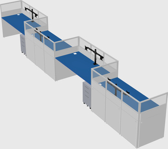 Rectangular cubicles
